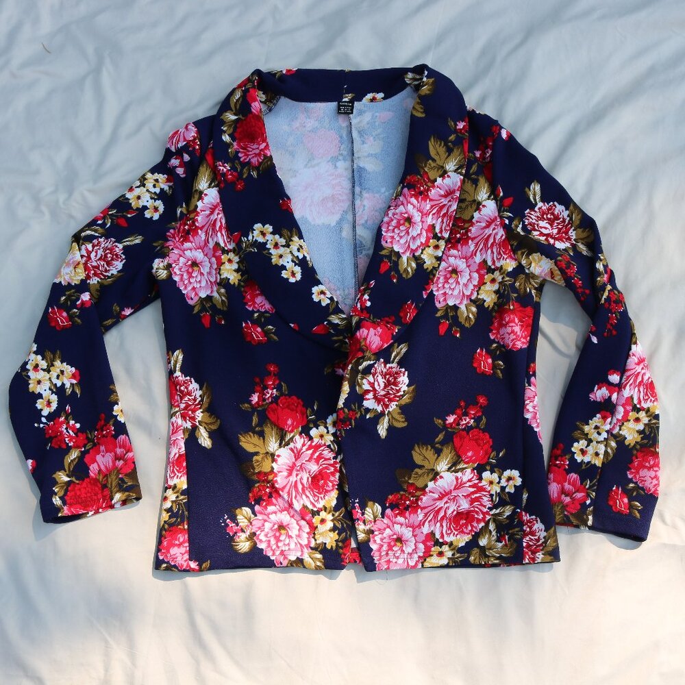 WOMENS FLORAL XL BLAZER